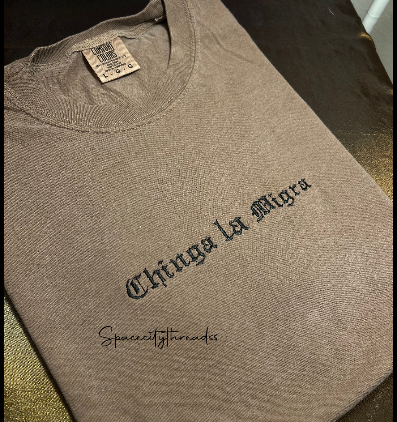 Chinga la migra embroidered shirt